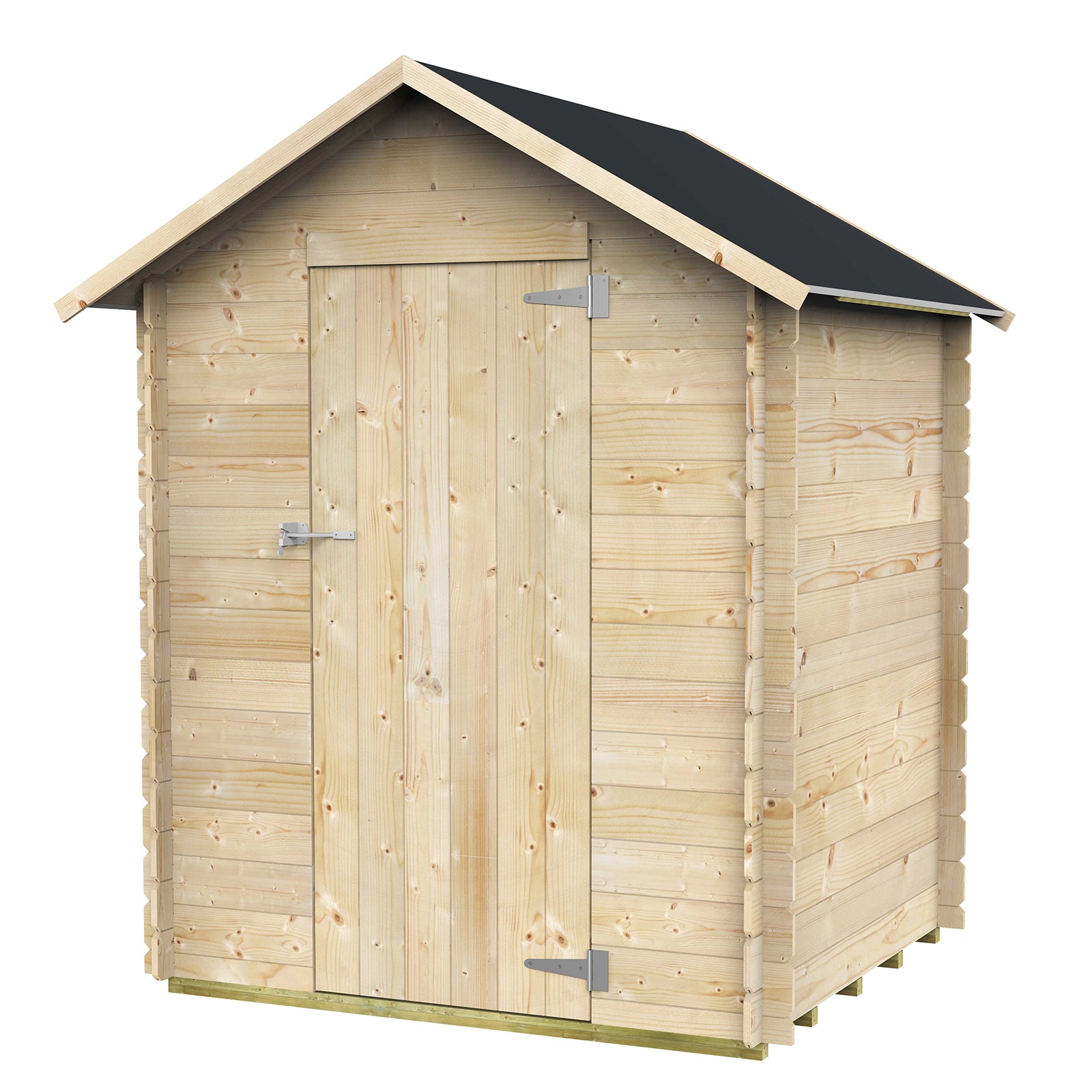 Casetta in legno con porta deposito da giardino per attrezzi Made in –