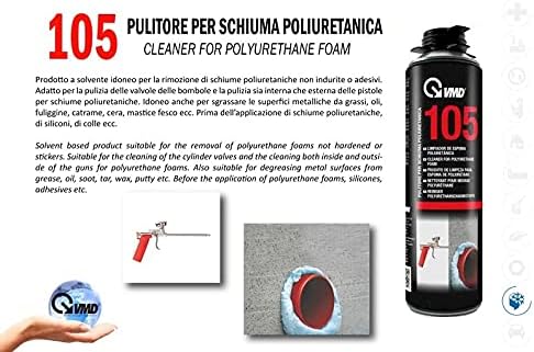 Pulitore per schiuma poliuretanica VMD per uso professionale 500 ml