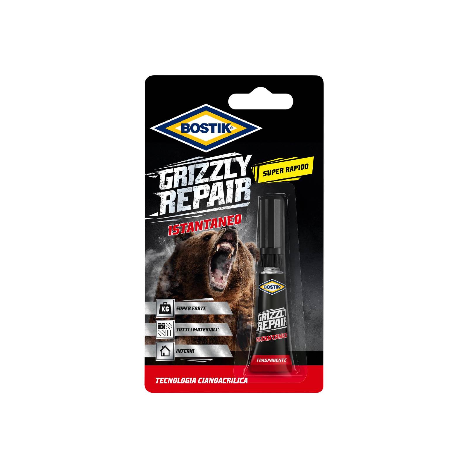 Bostik Grizzly Repair Istantaneo  Bostik il professionista di adesivi e  sigillanti