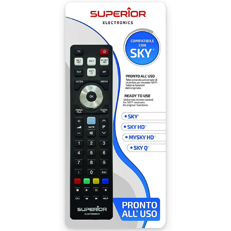 Telecomando compatibile per tv 'Replacement Sky' tipo universale