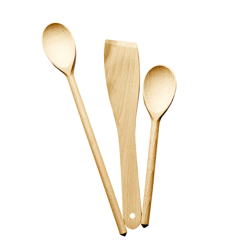 Utensili in legno da cucina Cucchiaia e Forchettone h 32 cm –