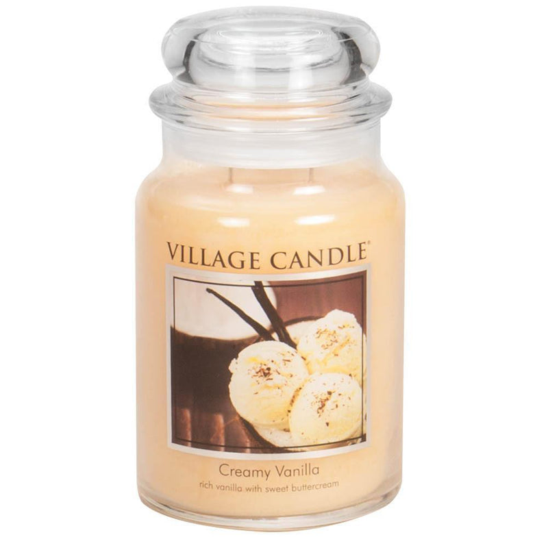 Candele profumate "Village Candle" profumatore per ambienti, Giara in vetro 730 gr, 26 once